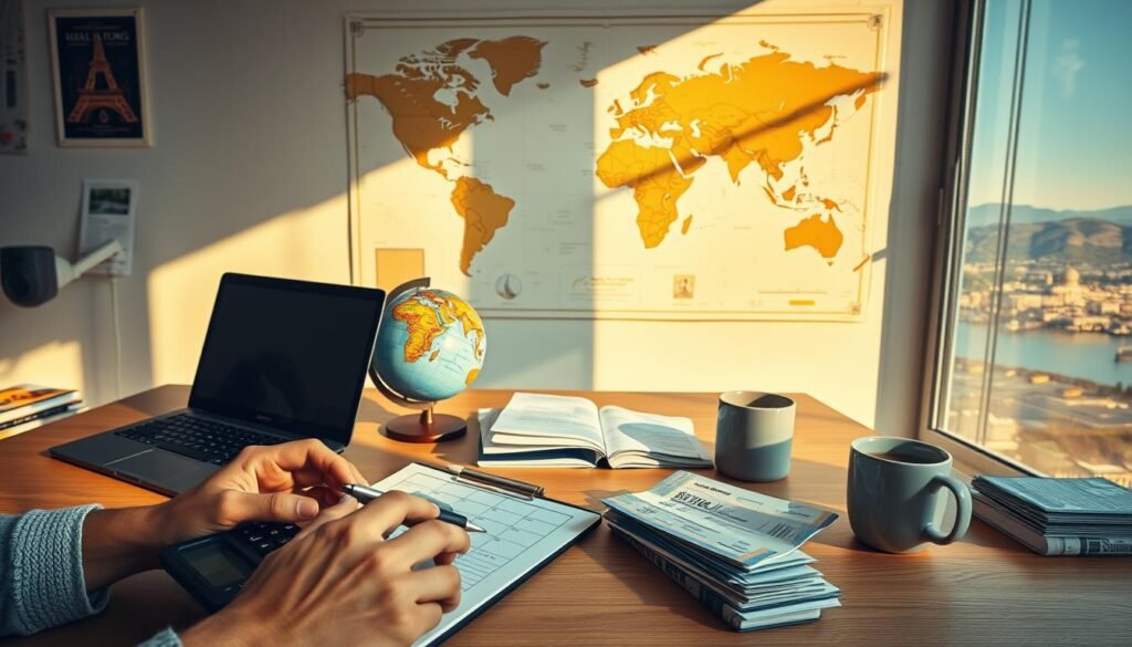 planejamento econômico de viagens