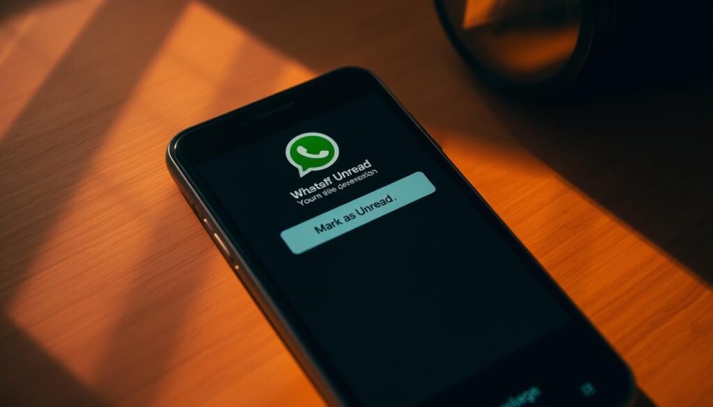 marcar conversa como não lida no WhatsApp