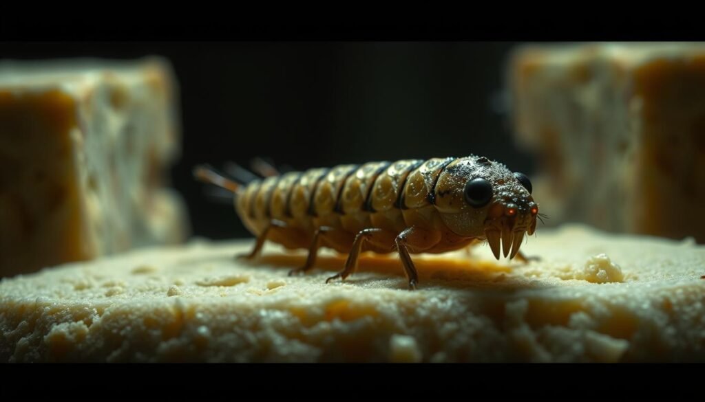 casu marzu queijo com larvas