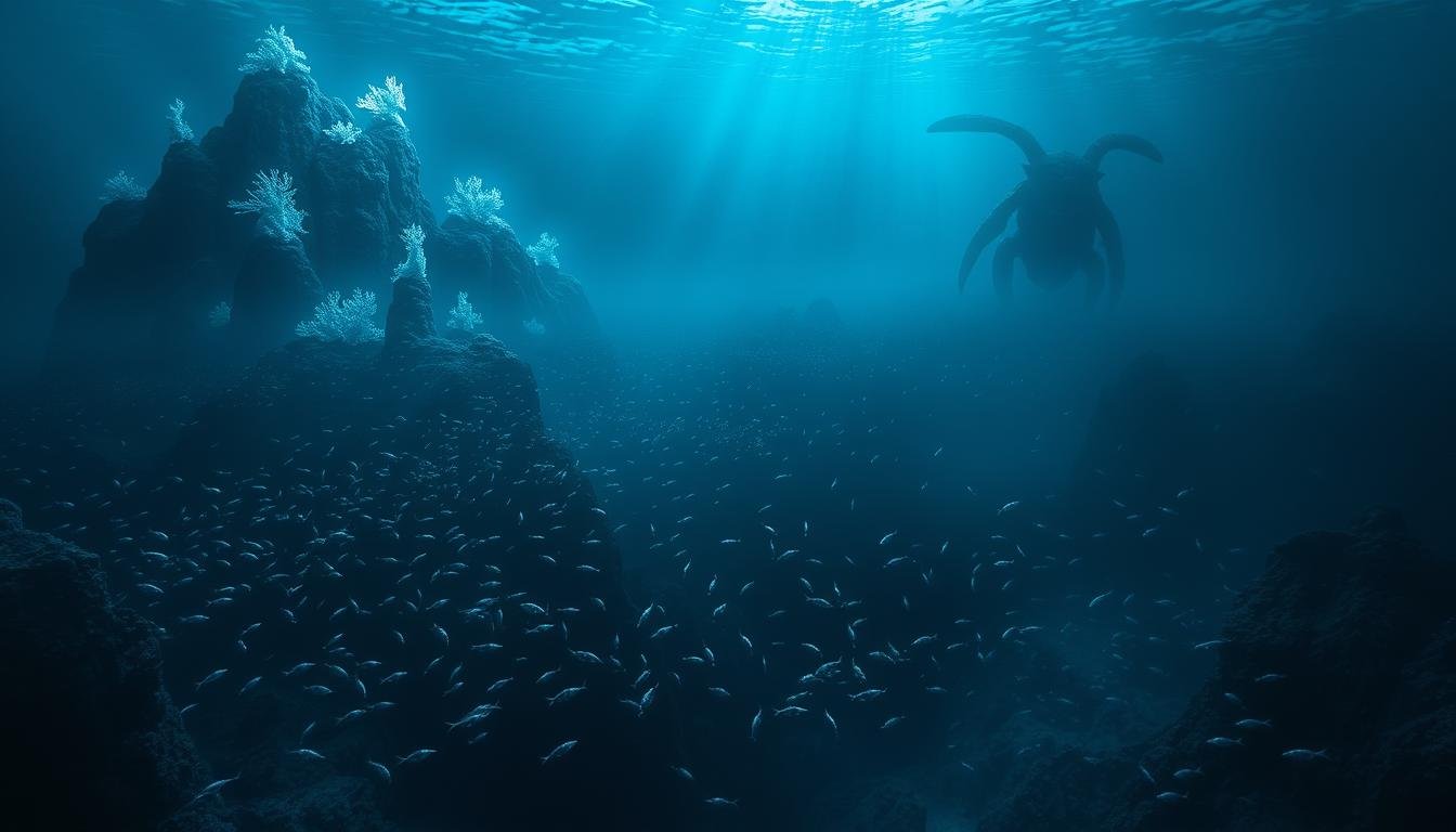 mistérios do oceano profundo