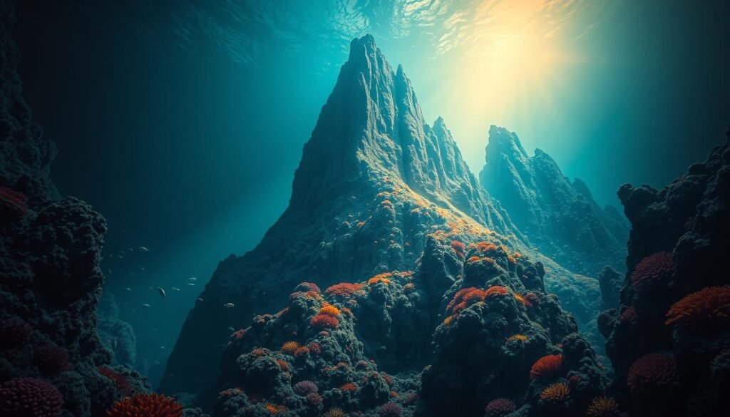 montanhas submarinas