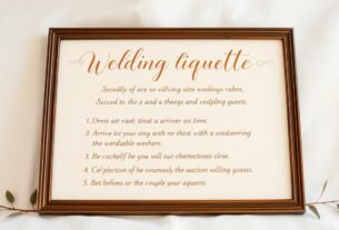 Etiqueta para convidados de casamento