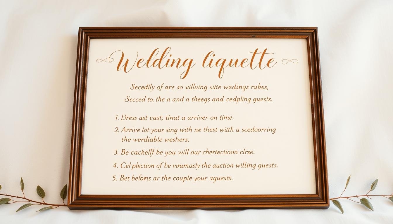 Etiqueta para convidados de casamento