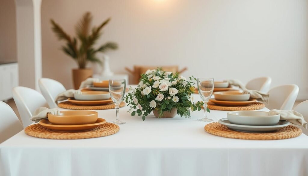 Harmonização cores materiais mesa posta Harmonização cores materiais mesa posta