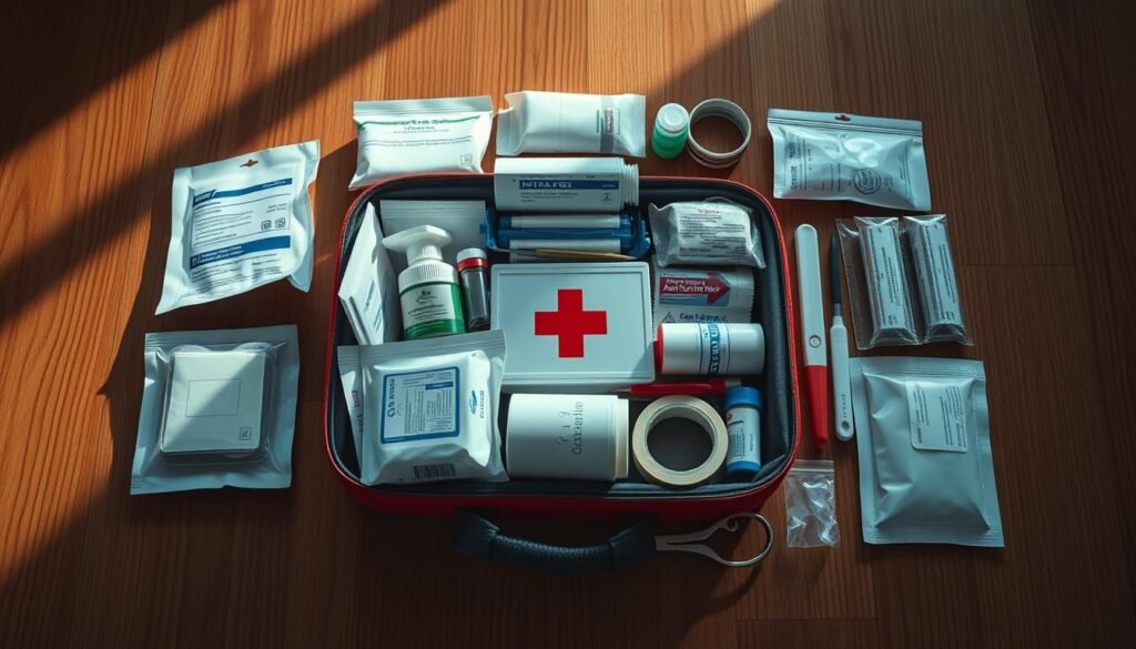 Kit primeiros socorros doméstico Kit primeiros socorros doméstico