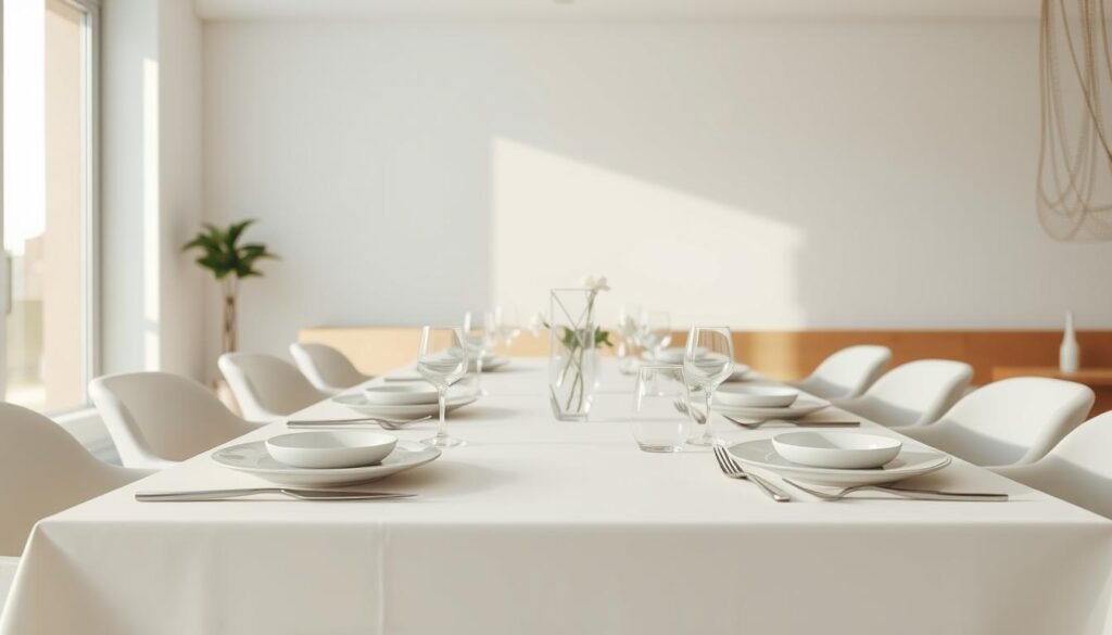 Otimização de espaço mesa posta Otimização de espaço mesa posta