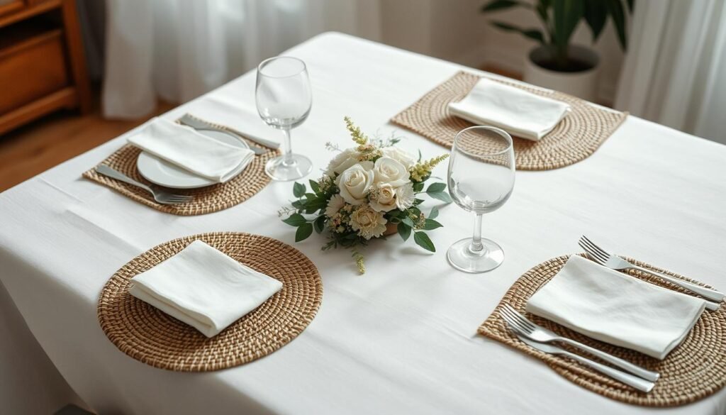 Toalhas e jogos americanos mesa posta Toalhas e jogos americanos mesa posta