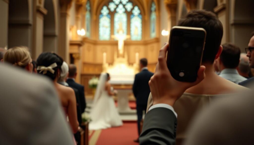 Uso de celular em casamento Uso de celular em casamento
