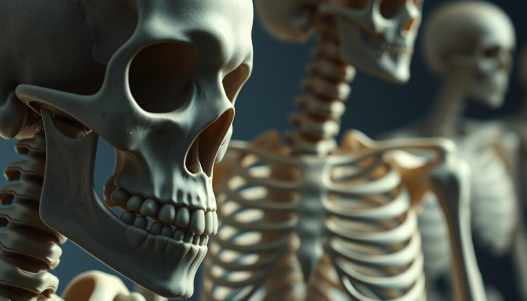 estrutura óssea do esqueleto humano
