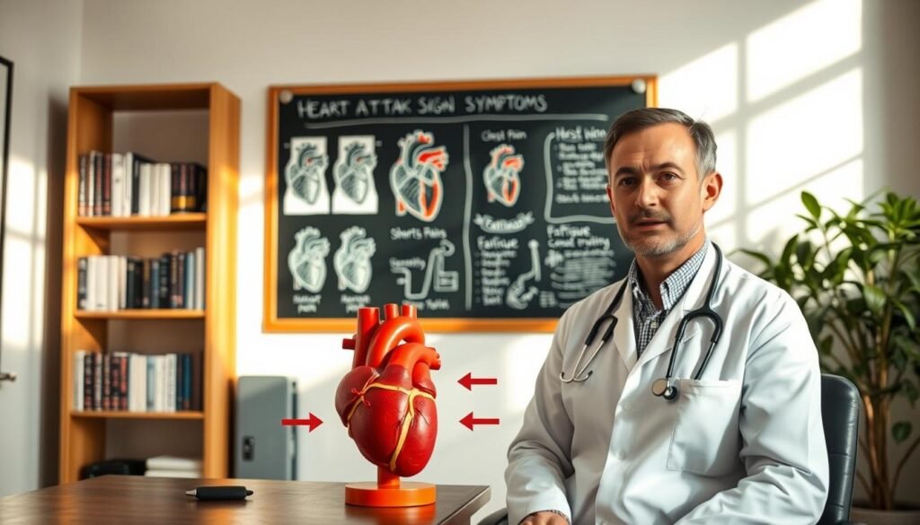 sintomas ataque cardíaco diferenças