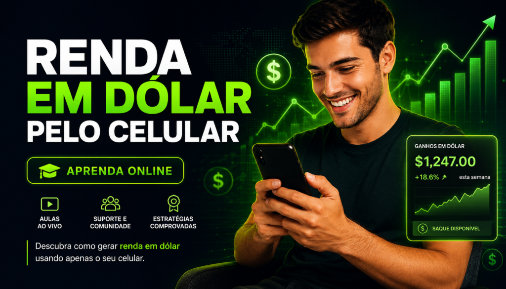 Money Now Renda em dólar pelo celular