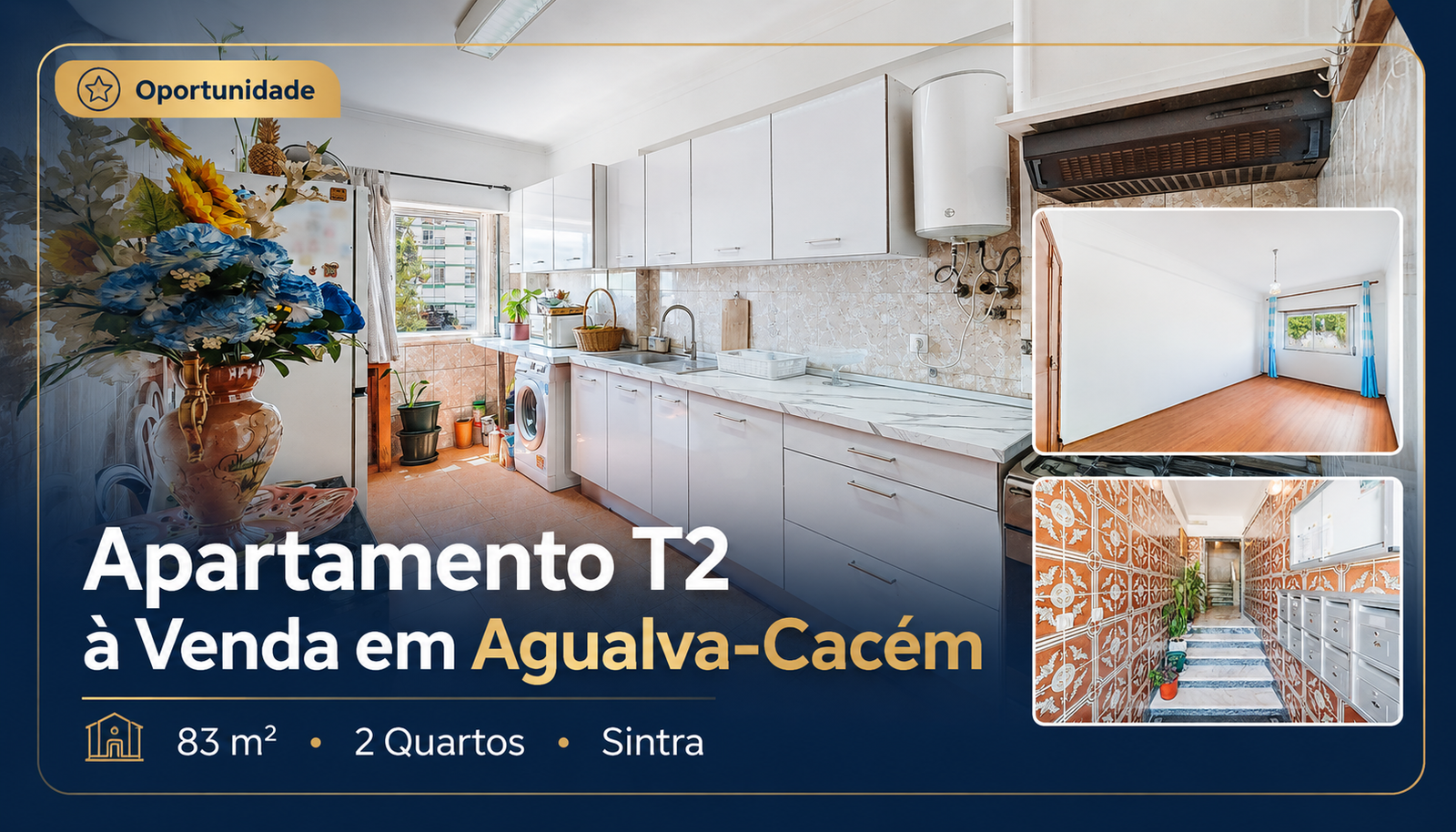 Apartamento T2 à venda em Agualva-Cacém
