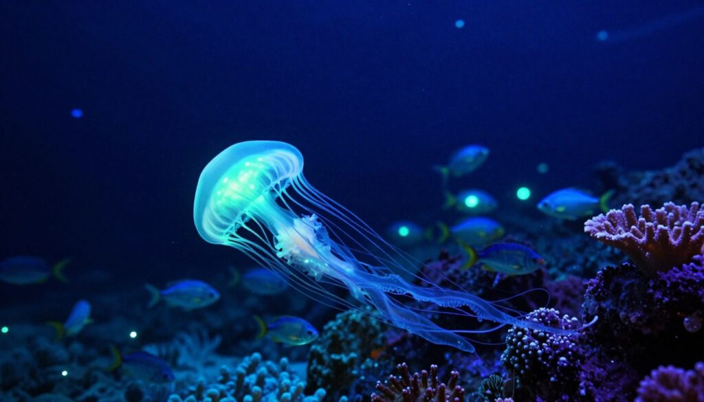 bioluminescência marinha